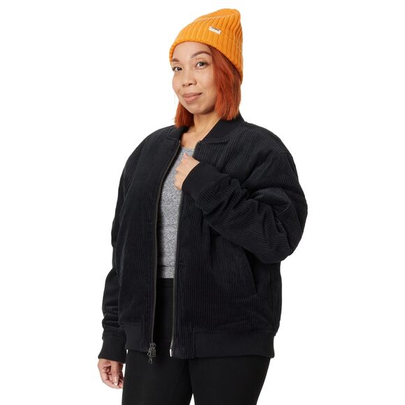 LABEL Go-To Corduroy Bomber Black SM